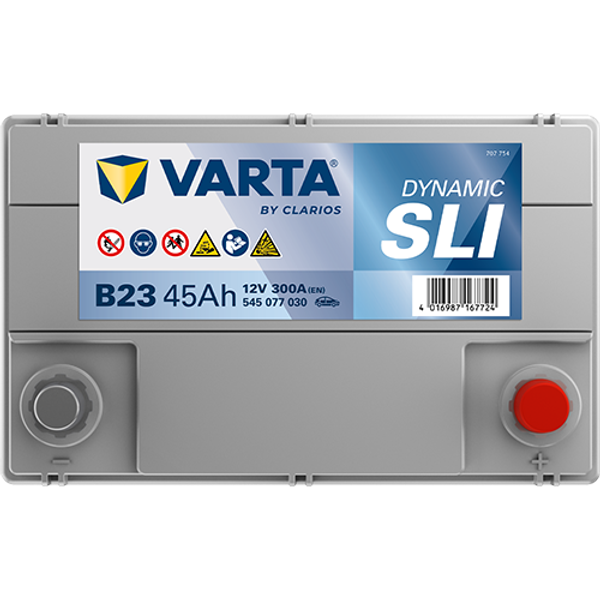 Varta Dynamic SLI B23 / 545 077 030 accu (12V, 45Ah, 300A)  AVA00281 - 4
