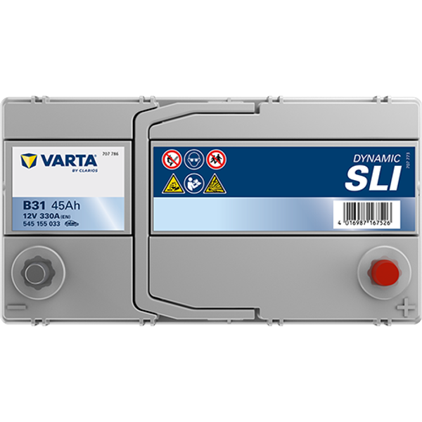 Varta Dynamic SLI B31 / 545 155 033 accu (12V, 45Ah, 330A) AVA00700 - 3