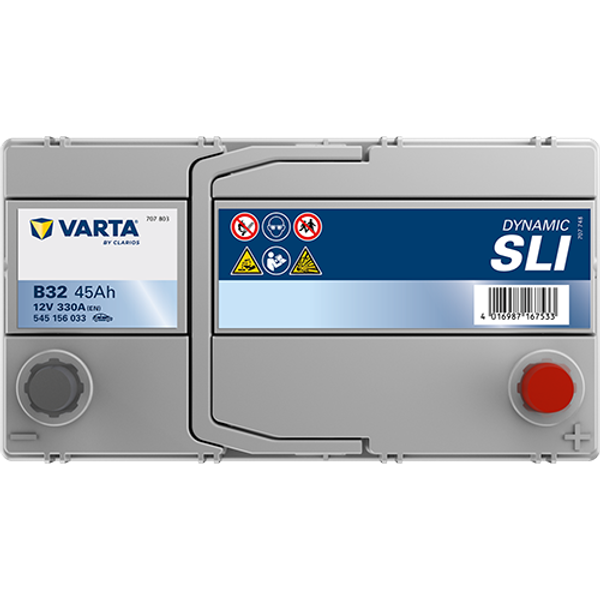 Varta Dynamic SLI B32 / 545 156 033 accu (12V, 45Ah, 330A)  AVA00273 - 4