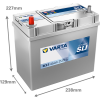 Varta Dynamic SLI B33 / 545 157 033 accu (12V, 45Ah, 330A) AVA00701 - 2