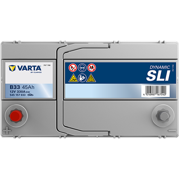 Varta Dynamic SLI B33 / 545 157 033 accu (12V, 45Ah, 330A) AVA00701 - 3