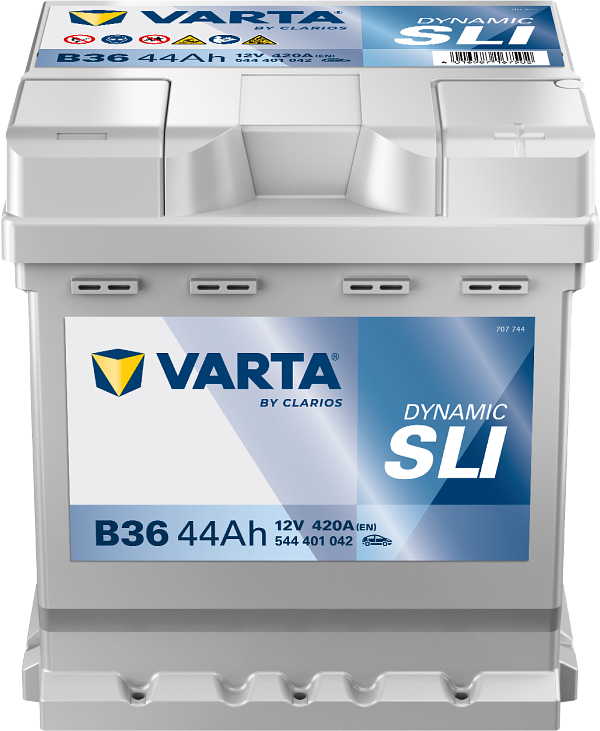 Varta Dynamic SLI B36 / 544 401 042 accu (12V, 44Ah, 420A)  AVA00278 - 1