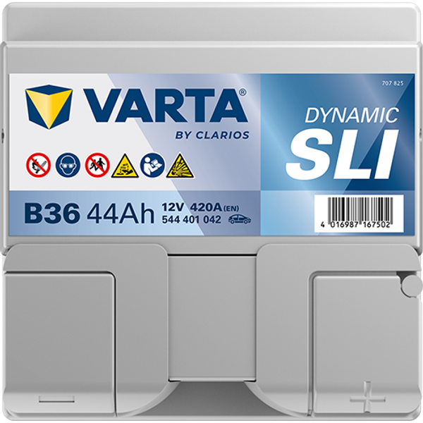 Varta Dynamic SLI B36 / 544 401 042 accu (12V, 44Ah, 420A)  AVA00278 - 4