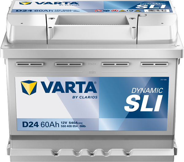 Varta Dynamic SLI D24 / 560 408 054 accu (12V, 60Ah, 540A)  AVA00266 - 1