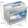 Varta Dynamic SLI D24 / 560 408 054 accu (12V, 60Ah, 540A)  AVA00266 - 2