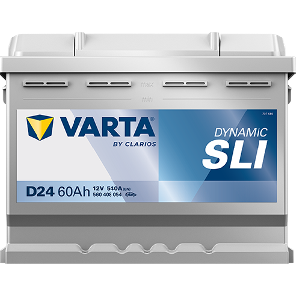 Varta Dynamic SLI D24 / 560 408 054 accu (12V, 60Ah, 540A)  AVA00266 - 3