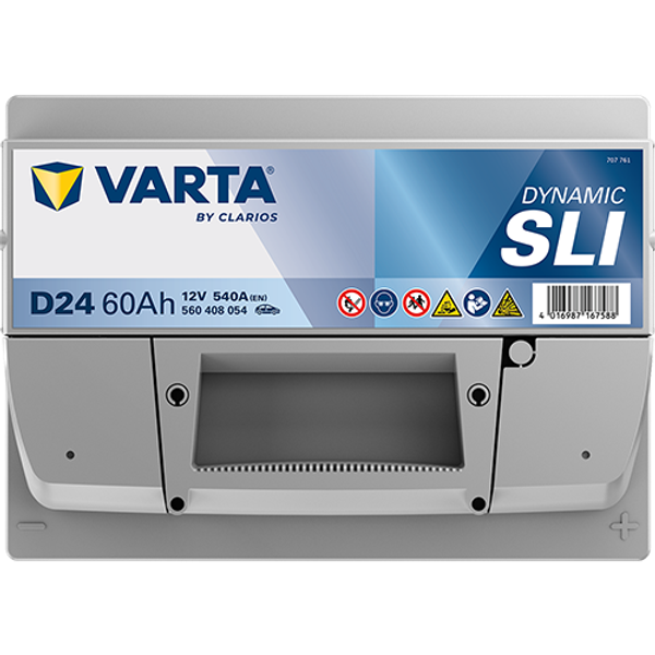 Varta Dynamic SLI D24 / 560 408 054 accu (12V, 60Ah, 540A)  AVA00266 - 4