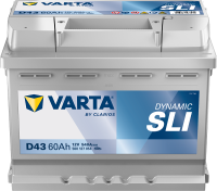 Varta Dynamic SLI D43 / 560 127 054 accu (12V, 60Ah, 540A)  AVA00272