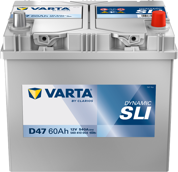 Varta Dynamic SLI D47 / 560 410 054 accu (12V 60Ah, 540A) AVA00703 - 1