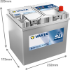Varta Dynamic SLI D47 / 560 410 054 accu (12V 60Ah, 540A) AVA00703 - 2