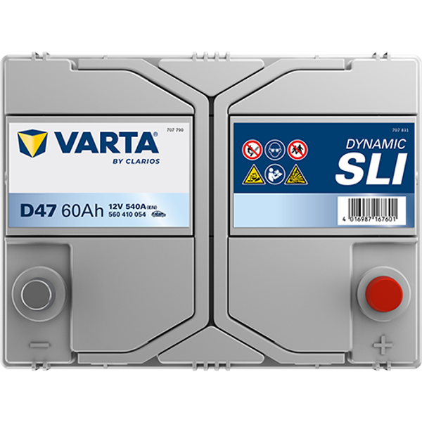 Varta Dynamic SLI D47 / 560 410 054 accu (12V 60Ah, 540A) AVA00703 - 3