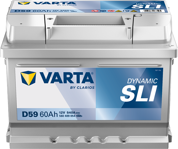 Varta Dynamic SLI D59 / 560 409 054 accu (12V, 60Ah, 540A)  AVA00275 - 1