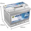 Varta Dynamic SLI D59 / 560 409 054 accu (12V, 60Ah, 540A)  AVA00275 - 2