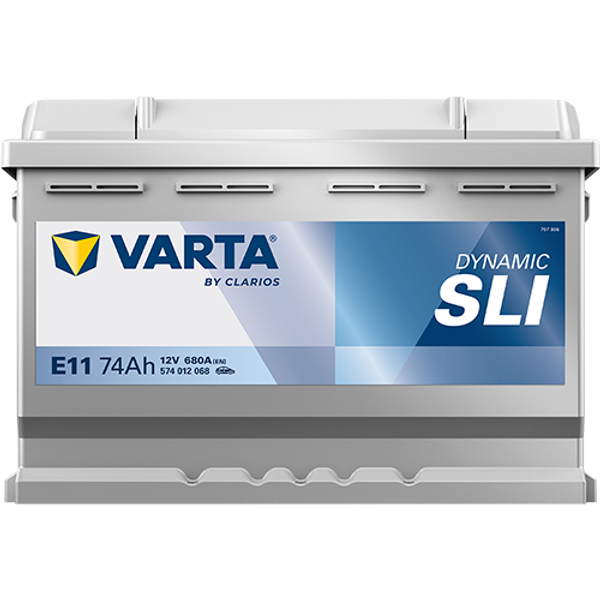 Varta Dynamic SLI E11 / 574 012 068 accu (12V, 74Ah, 680A)  AVA00268 - 3