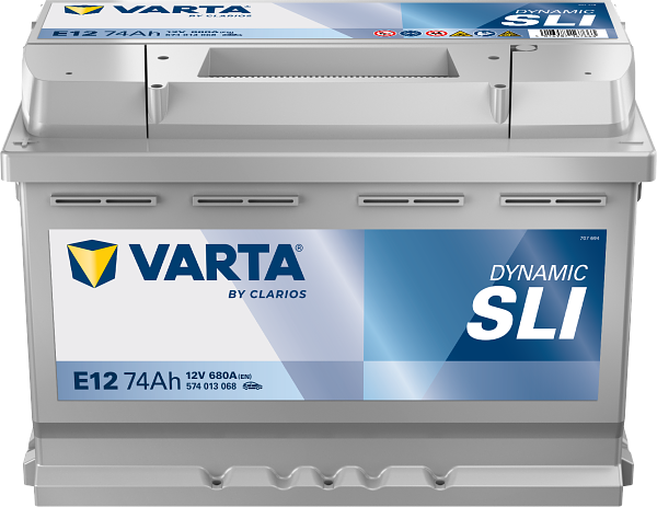 Varta Dynamic SLI E12 / 574 0130 68 accu (12V, 74Ah, 680A) AVA00697 - 1