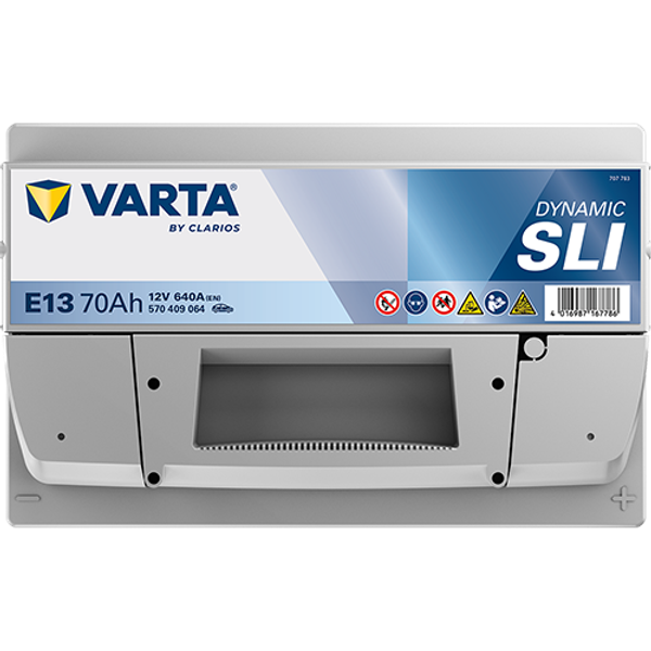 Varta Dynamic SLI E13 / 570 409 064 accu (12V, 70Ah, 640A) AVA00599 - 4