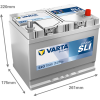 Varta Dynamic SLI E23 / 570 412 063 accu (12V, 70Ah, 630A)  AVA00270 - 2