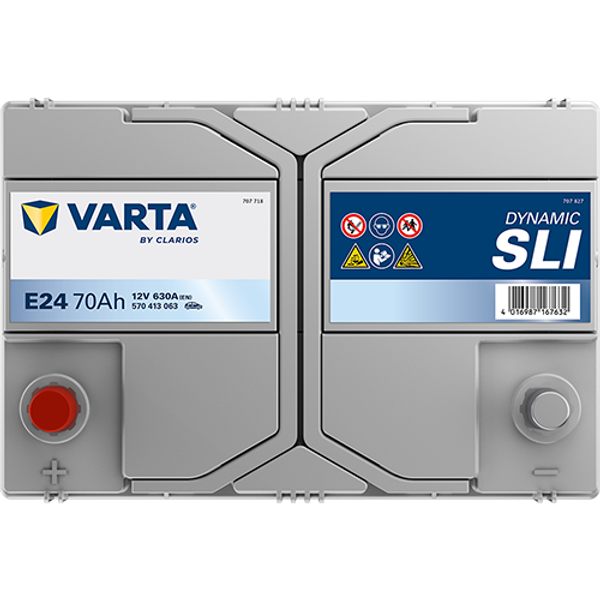 Varta Dynamic SLI E24 / 570 413 063 accu (12V, 70Ah, 630A)  AVA00276 - 4