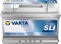 Varta Dynamic SLI E43 / 572 409 068 accu (12V, 72Ah, 680A)  AVA00264
