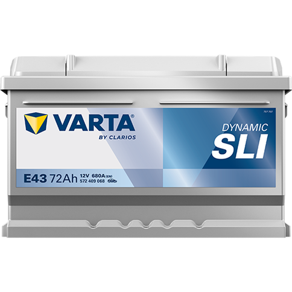 Varta Dynamic SLI E43 / 572 409 068 accu (12V, 72Ah, 680A)  AVA00264 - 3