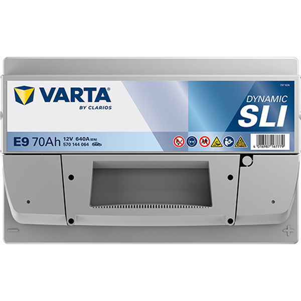 Varta Dynamic SLI E9 / 570 144 064 (12V, 70Ah, 640A)   AVA00596 - 4