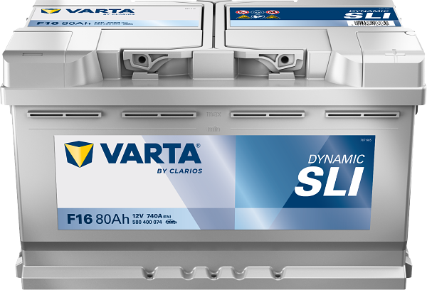 Varta Dynamic SLI F16 / 580 500 074 accu (12V, 80Ah, 740A)  AVA00279 - 1