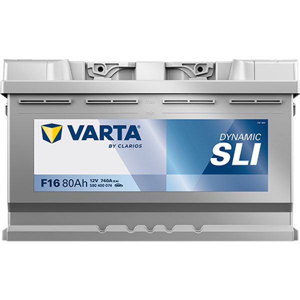Varta Dynamic SLI F16 / 580 500 074 accu (12V, 80Ah, 740A)  AVA00279 - 3
