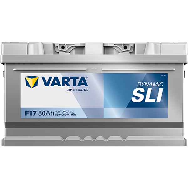 Varta Dynamic SLI F17 / 580 406 074 accu (12V, 80Ah, 740A)  AVA00271 - 3
