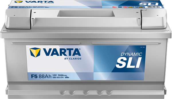 Varta Dynamic SLI F5 / 588 403 074 accu (12V, 88Ah, 740A) AVA00282 - 1