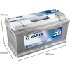 Varta Dynamic SLI F5 / 588 403 074 accu (12V, 88Ah, 740A) AVA00282 - 2