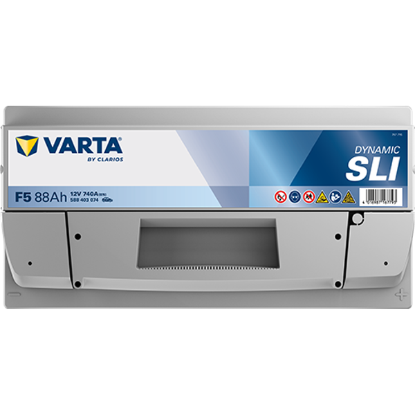 Varta Dynamic SLI F5 / 588 403 074 accu (12V, 88Ah, 740A) AVA00282 - 4