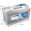 Varta Dynamic SLI F6 / 590 122 072 accu (12V, 90Ah, 720A)  AVA00285 - 2