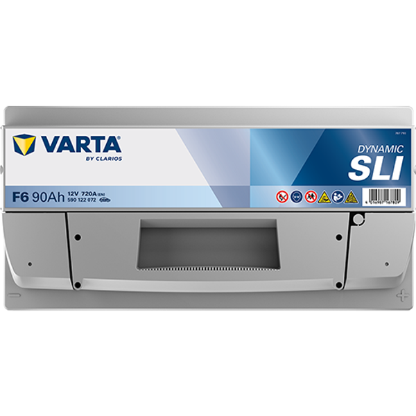 Varta Dynamic SLI F6 / 590 122 072 accu (12V, 90Ah, 720A)  AVA00285 - 4