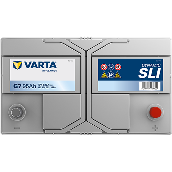 Varta Dynamic SLI G7 / 595 404 083 accu (12V, 95Ah, 830A)  AVA00280 - 4