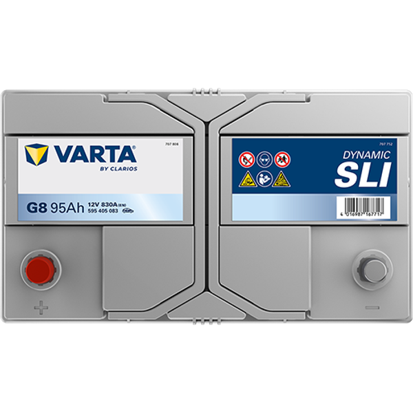 Varta Dynamic SLI G8 / 595 405 083 accu (12V, 95Ah, 830A)  AVA00277 - 4