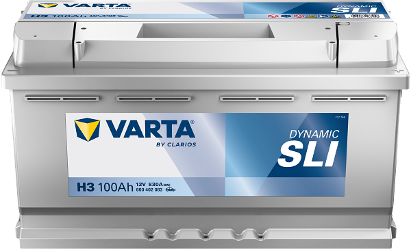 Varta Dynamic SLI H3 / 600 402 083 (12V, 100Ah, 830A) AVA00594 - 1