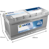 Varta Dynamic SLI I1 / 610 402 092 accu (12V, 110Ah, 920A) AVA00698 - 2