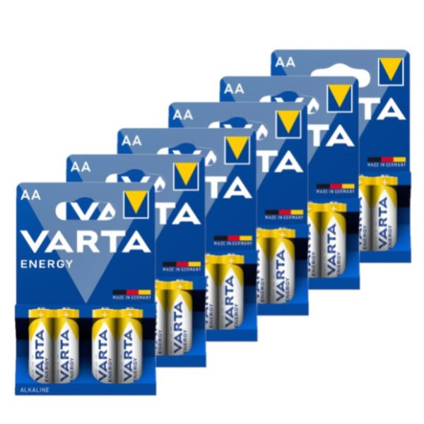 Varta Energy AA / MN1500 / LR06 Alkaline Batterij 24 stuks AVA00183 - 1
