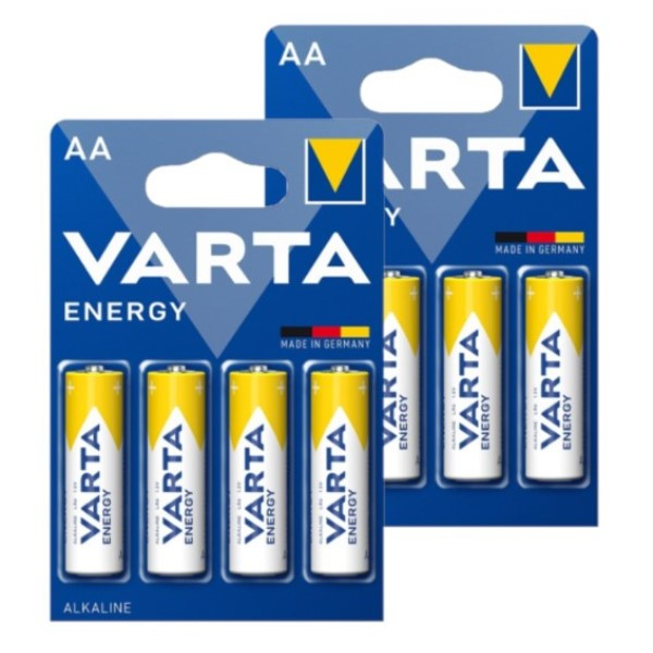 Varta Energy AA / MN1500 / LR06 Alkaline Batterij 8 stuks  AVA00171 - 1