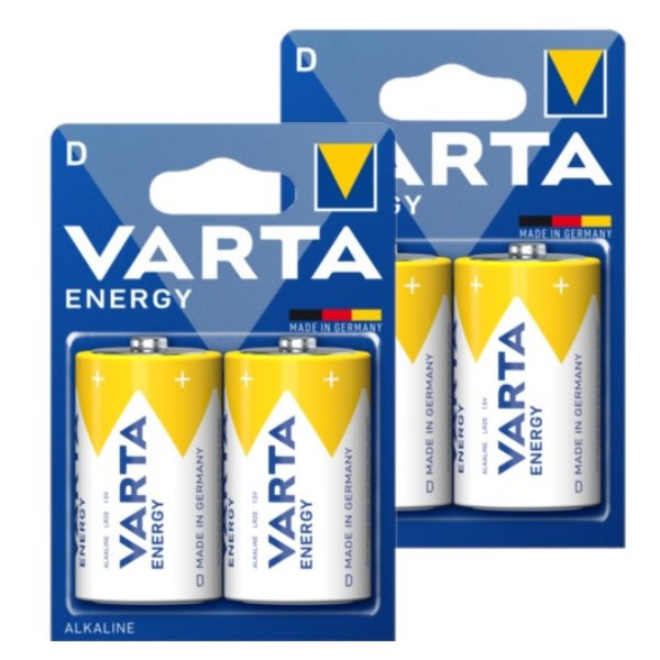 Varta Energy LR20 / D Alkaline Batterij 4 stuks  AVA00478 - 1