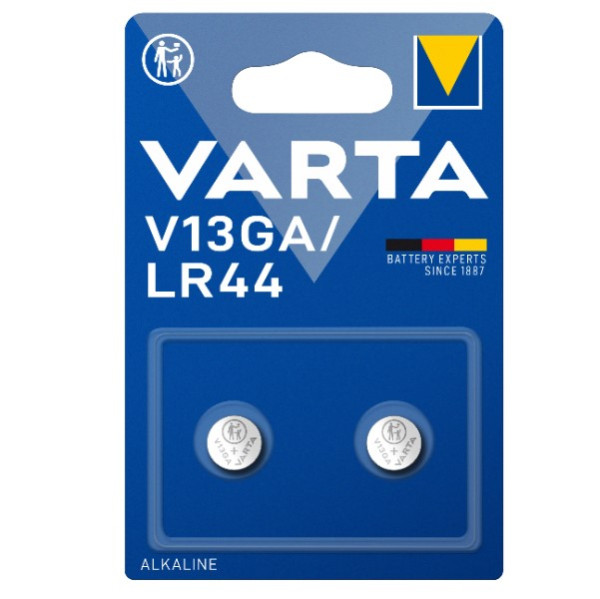Voorspeller leven Transparant Varta LR44 / A76 / V13GA Alkaline knoopcel batterij 2 stuks Varta 123accu.nl
