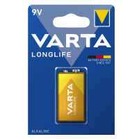Varta Long Life 9V / 6LR61 / E-Block Alkeline Batterij (1 stuk)  AVA00136