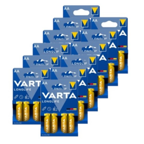 Varta Longlife AA / MN1500 / LR06 Alkaline Batterij 48 stuks  AVA00501 - 1