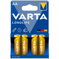 Varta Longlife AA / MN1500 / LR06 Alkaline Batterij (4 stuks, 2900 mAh)  AVA00185