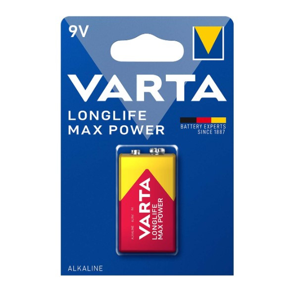 Verbinding verbroken breedtegraad Respectievelijk Varta Longlife Max Power 9V / 6LR61 / E-Block Alkaline Batterij (1 stuk)  Varta 123accu.nl