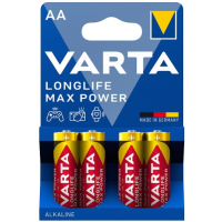 Varta Longlife Max Power AA / MN1500 / LR06 Alkaline Batterij 4 stuks  AVA00165