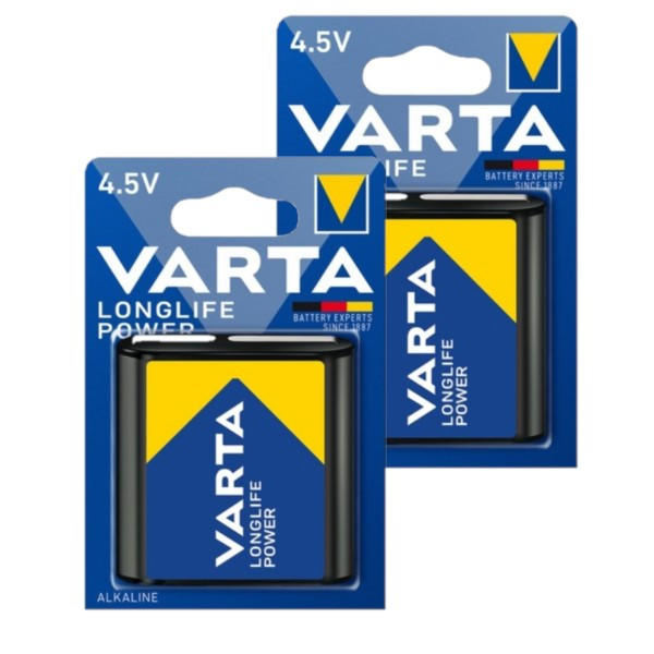 Varta Longlife Power 3LR12 / MN1203 / 4.5 Volt Alkaline Batterij 2 stuks  AVA00420 - 1