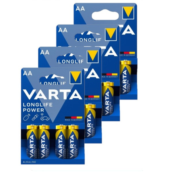 Varta Longlife Power AA / MN1500 / LR06 Alkaline Batterij 16 stuks  AVA00456 - 1