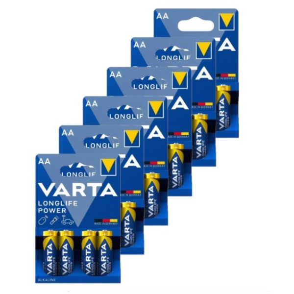 Varta Longlife Power AA / MN1500 / LR06 Alkaline Batterij 24 stuks  AVA00479 - 1