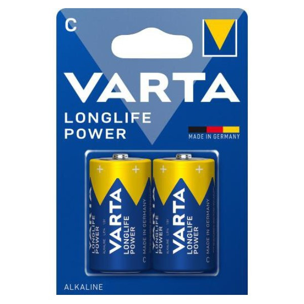 Leugen medeklinker Verenigen Varta Longlife Power LR14 / C Alkaline Batterij (2 stuks) Varta 123accu.nl